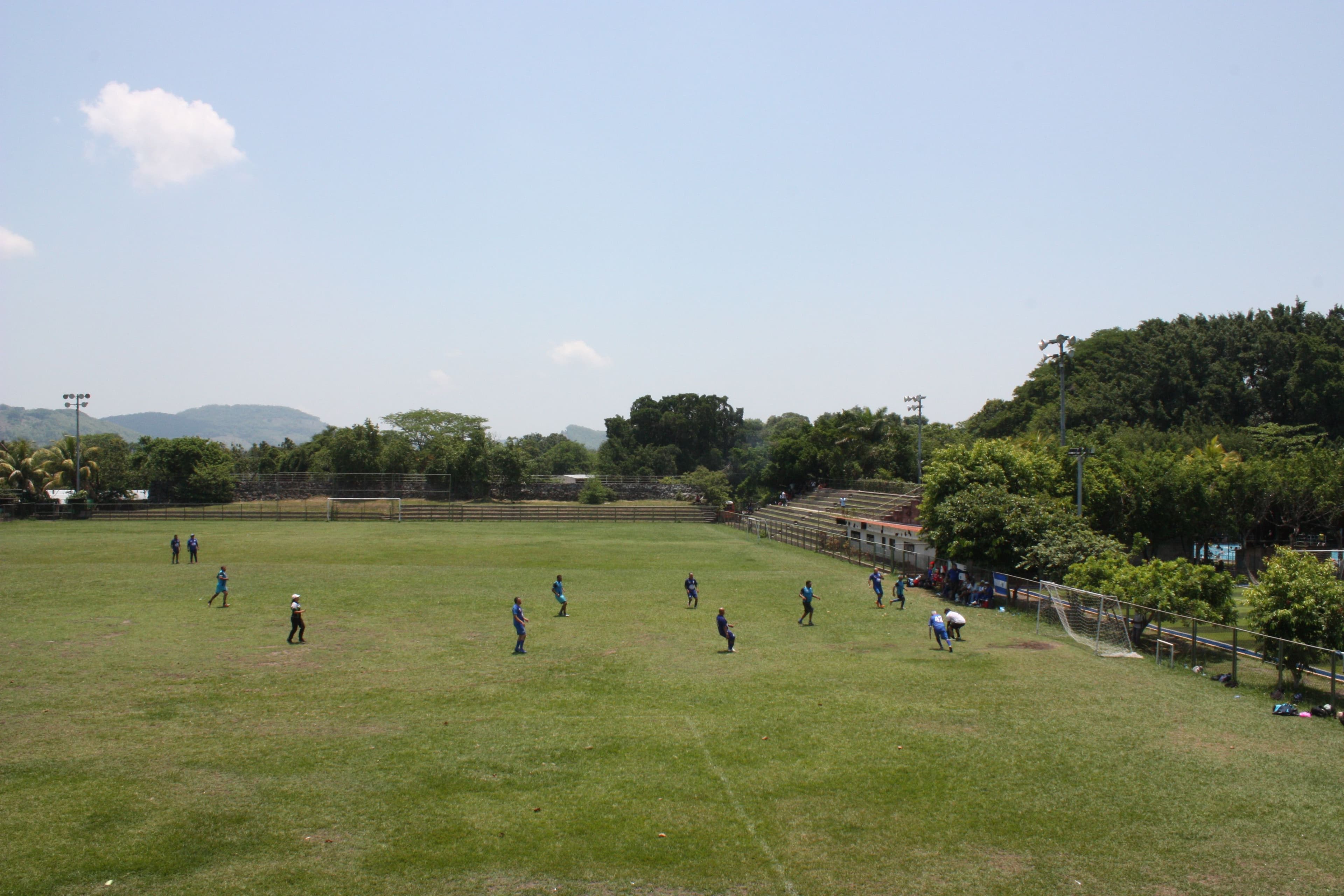People playing soccer